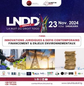 Article : La Nuit du Droit Togo 2024 : Placée sous le signe de “l&rsquo;industrialisation et l&rsquo;accès à l&rsquo;énergie en Afrique de l&rsquo;Ouest”